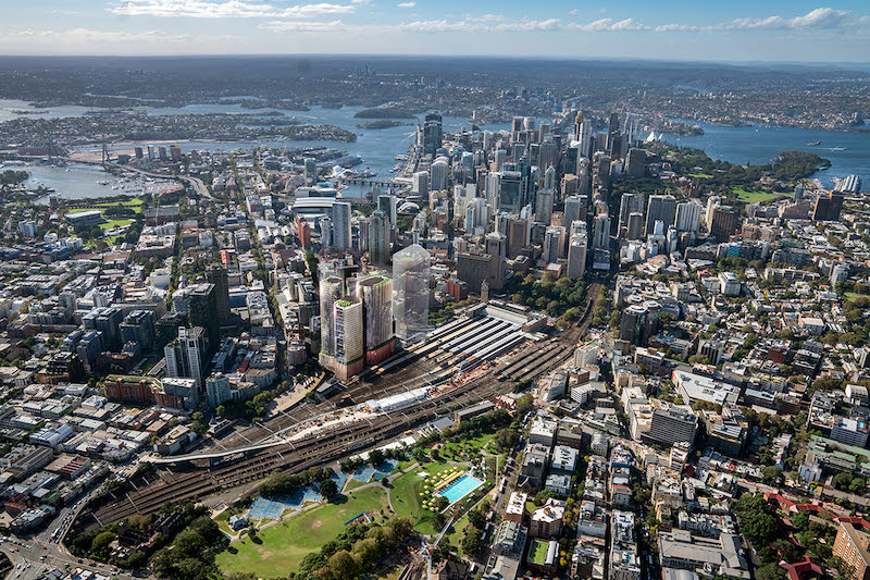 Central Place Sydney aerial