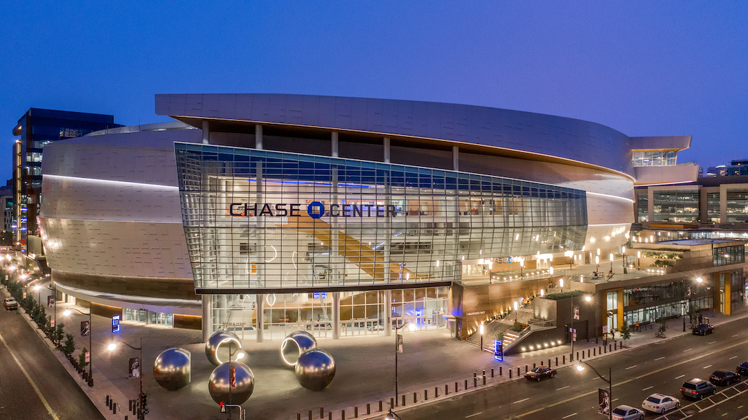 Chase Center Southwest Corner exterior