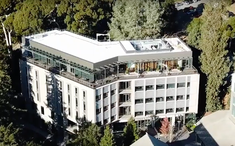 Chou Hall aerial shot