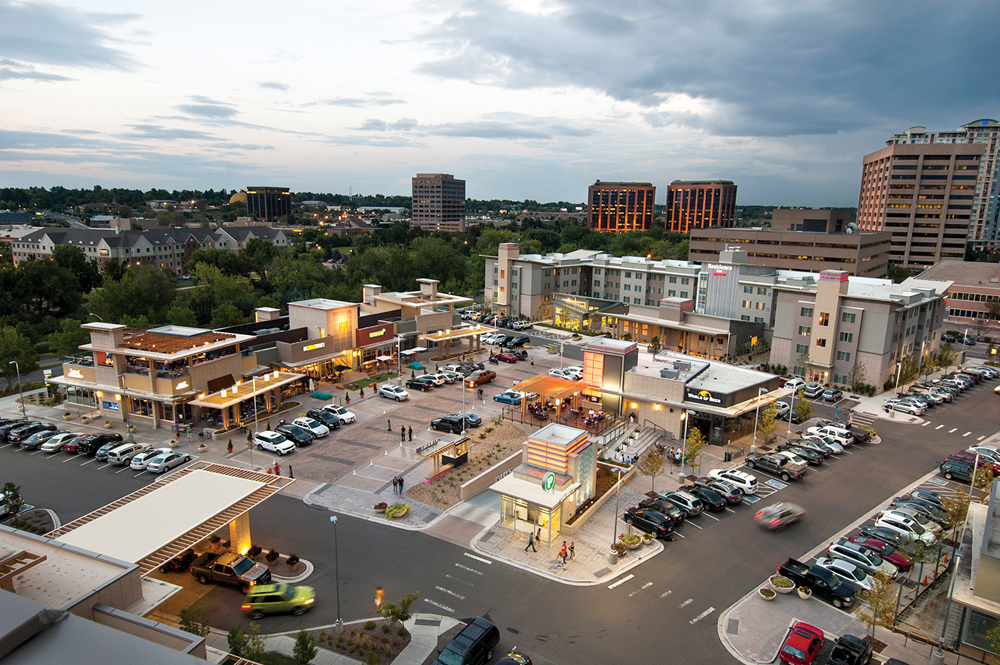 Urban and TOD projects like the CitySet Cherry Creek retail center in Glendale, 