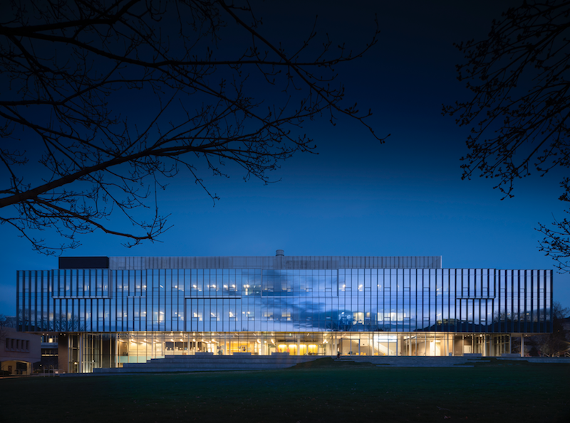 CoorsTek Center at dusk