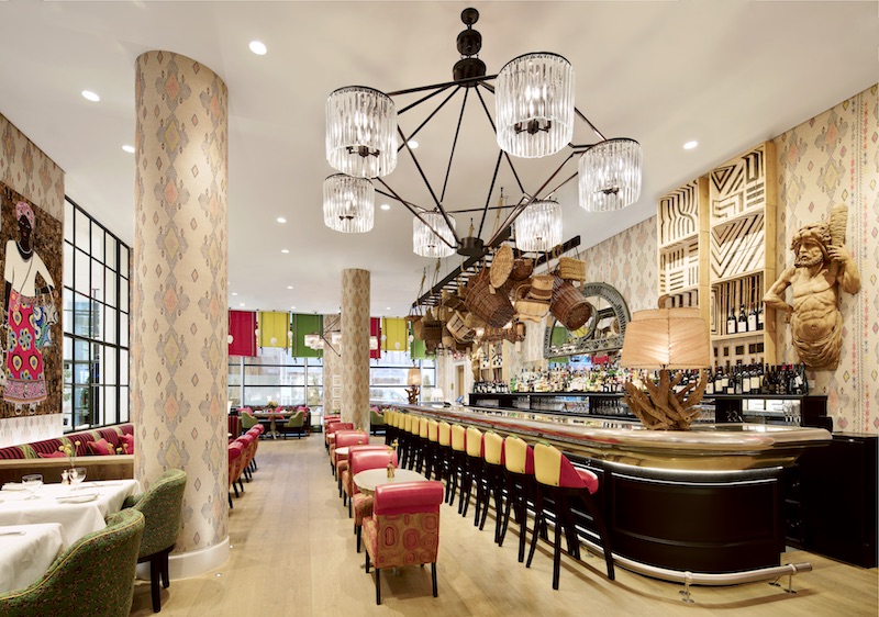 The bar in the Drawing Room at the Whitby Hotel