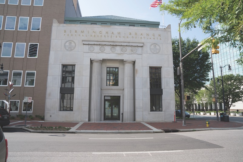  The renovated entry with custom-made replica columns