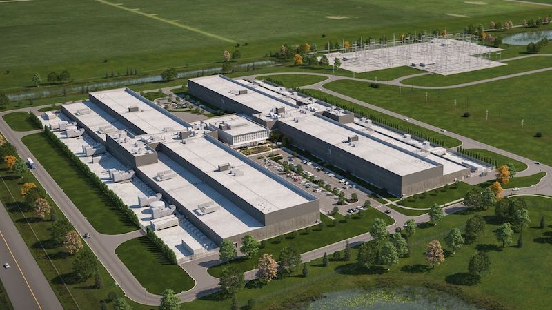 Facebook Data Center Rendering