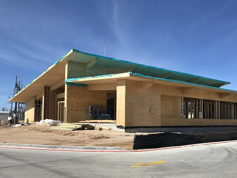 First United Bank under construction in Fredericksburg