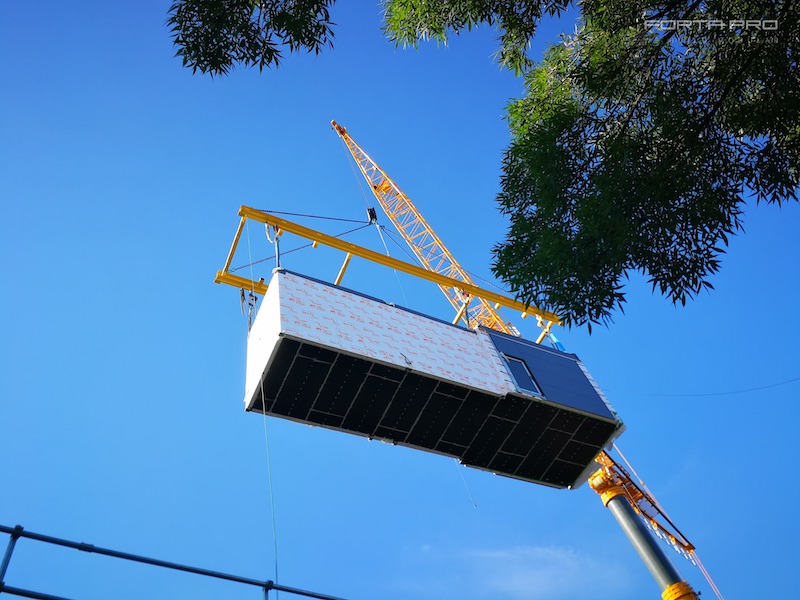 FortaPRO module being lifted into place