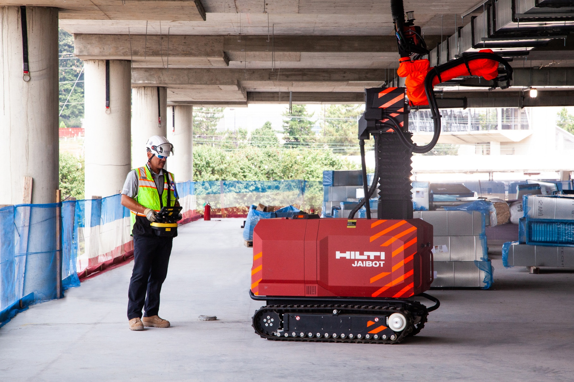 HITT is using Hilti’s Jaibot for repetitive tasks such as drilling anchors