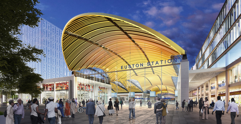 Grimshaw and Arup unveil proposal for London high-speed train station