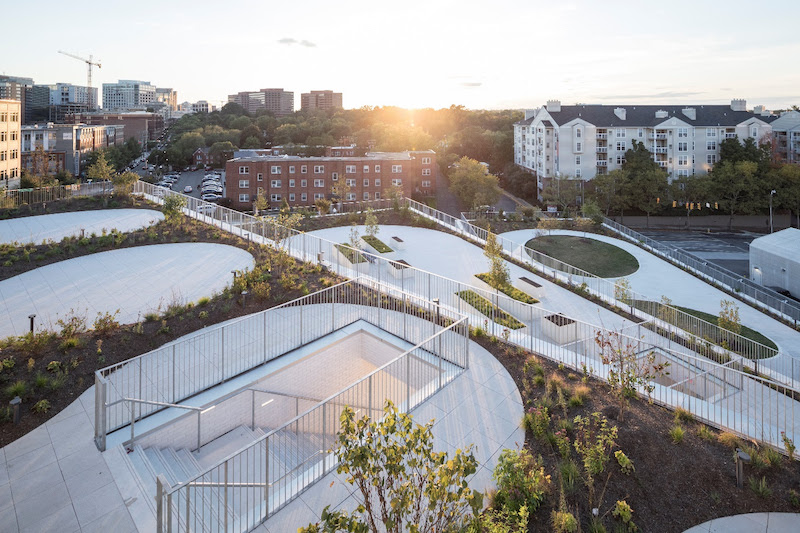 The Heights outdoor green space