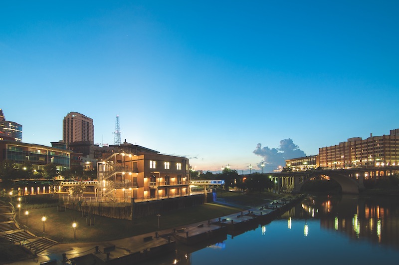 The Sunset Coffee building in Houston