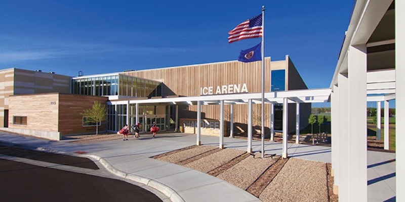 Exterior of the Shakopee Ice Arena