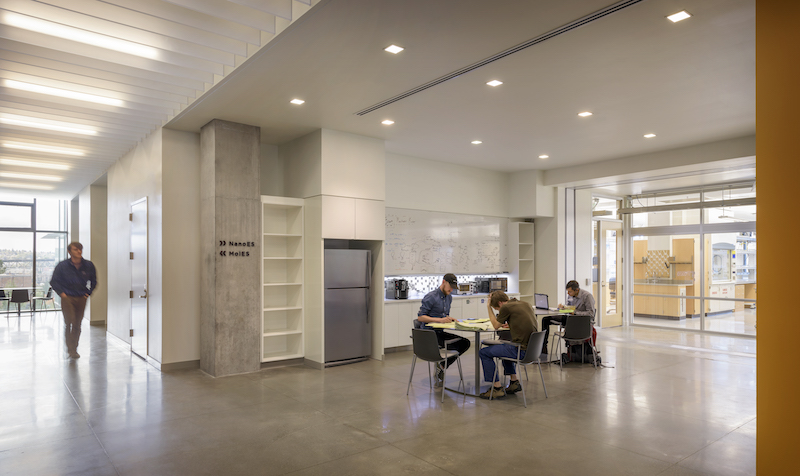 Staff support area in the nanoengineering building