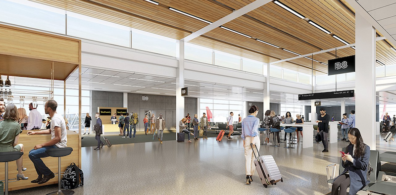 KC International Airport Terminal interior