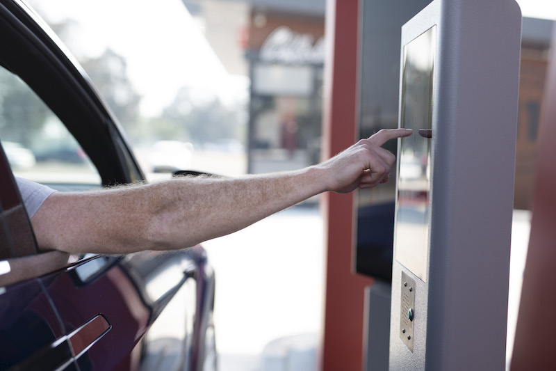 KFC drive-thru only ordering process for online pick-up