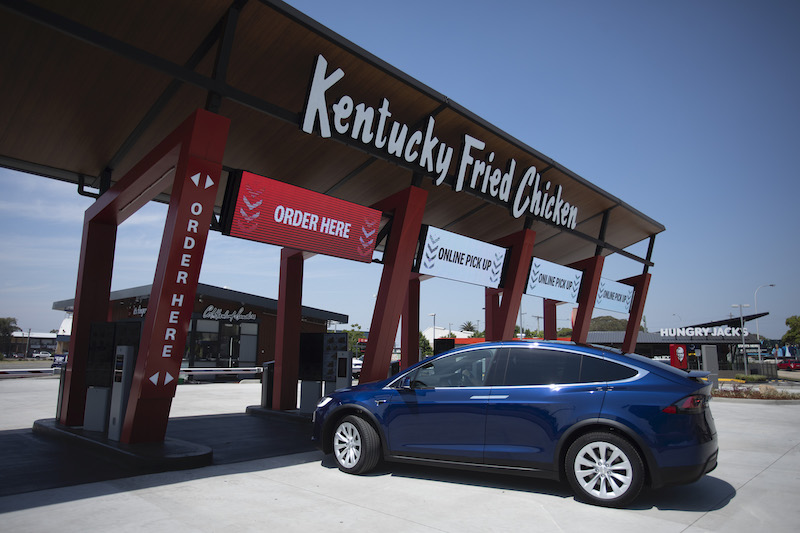 KFC drive-thru only restaurant in Australia