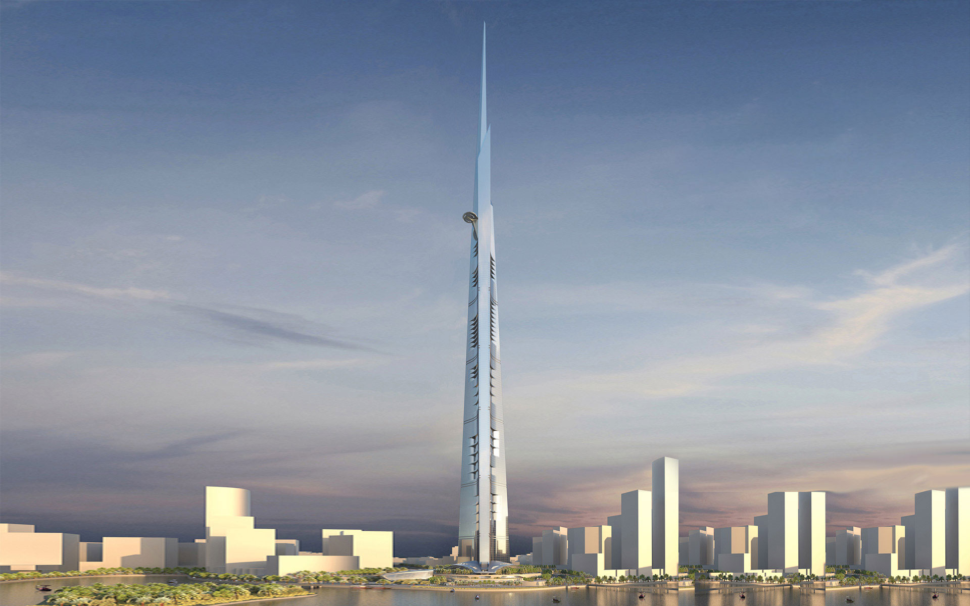 Kingdom Tower, set to become the worlds next-tallest building at 1,000 meters, 