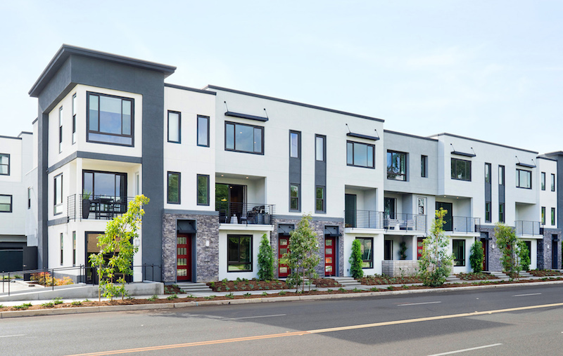 LUX luxury townhomes exterior