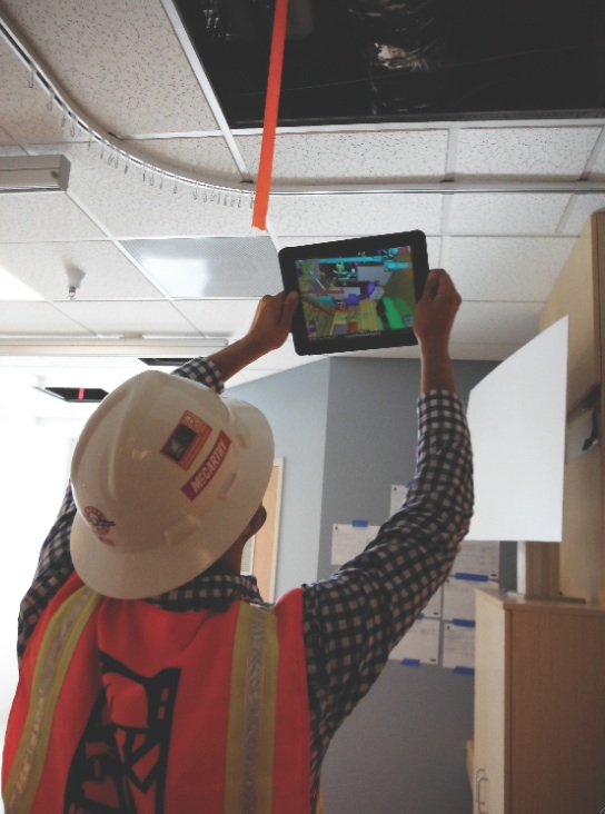 Augmented reality allows AEC professionals and facility managers to see behind w