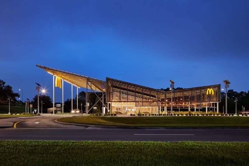 McDonald's Flagship Disney at dusk