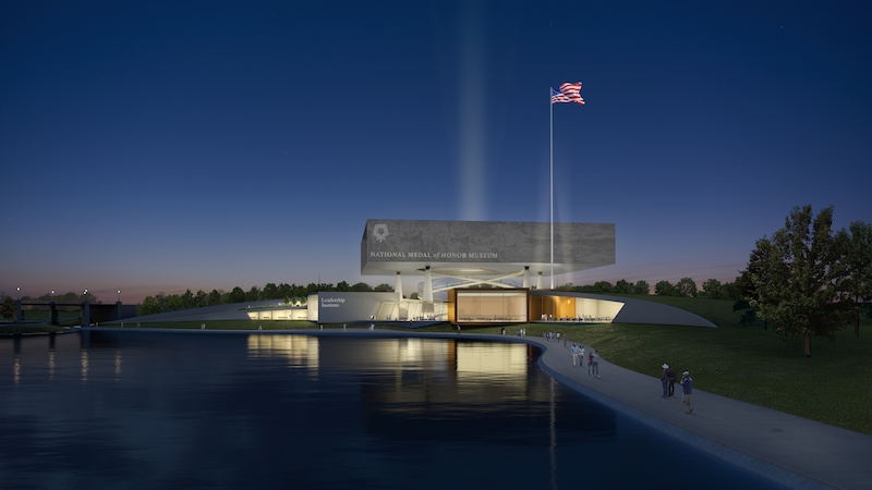 National Medal of Honor Museum exterior rendering