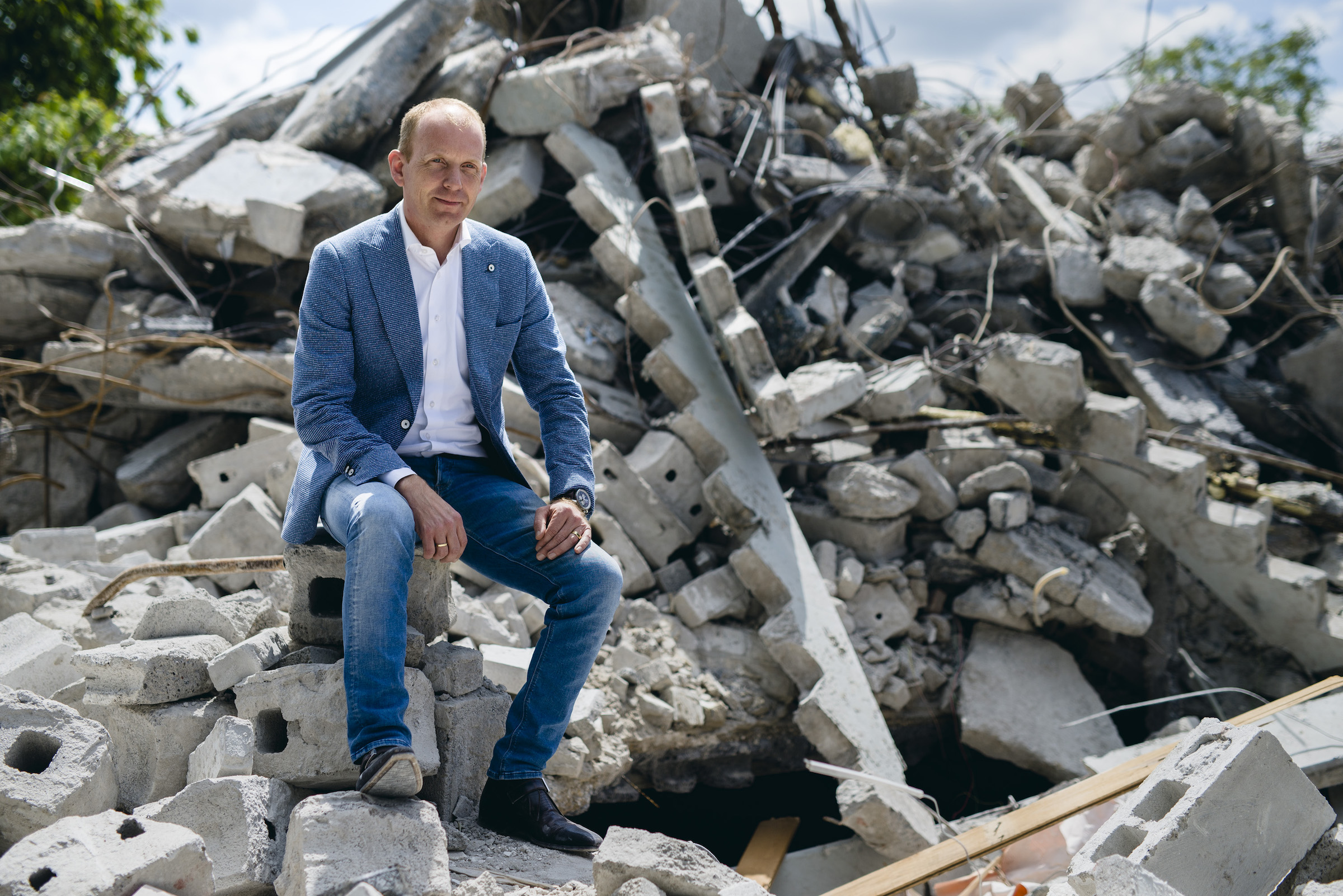 Michel Baars founded New Horizon Urban Mining to have a bigger impact on recycling materials from demolitions for new construction in The Netherlands. Photo: New Horizon