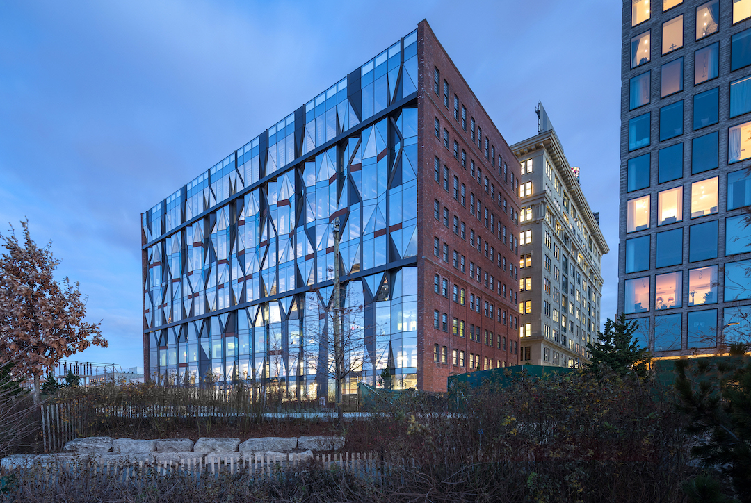 10 Jay Street’s unitized ‘sugar crystal’ façade was engineered  to withstand the water and wind from New York’s East River.