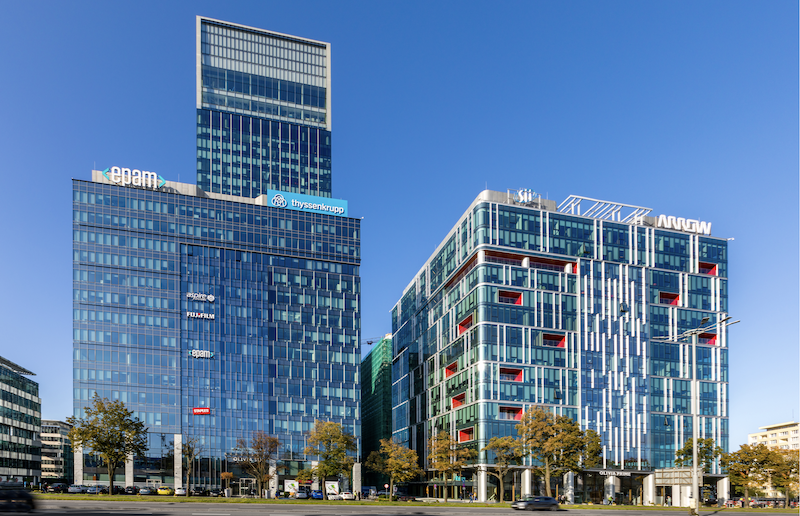 The eight-building Olivia Business Center in Gdansk, Poland