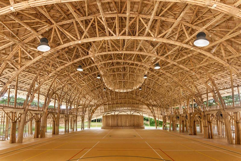 The inside of the Panyaden International School sports hall