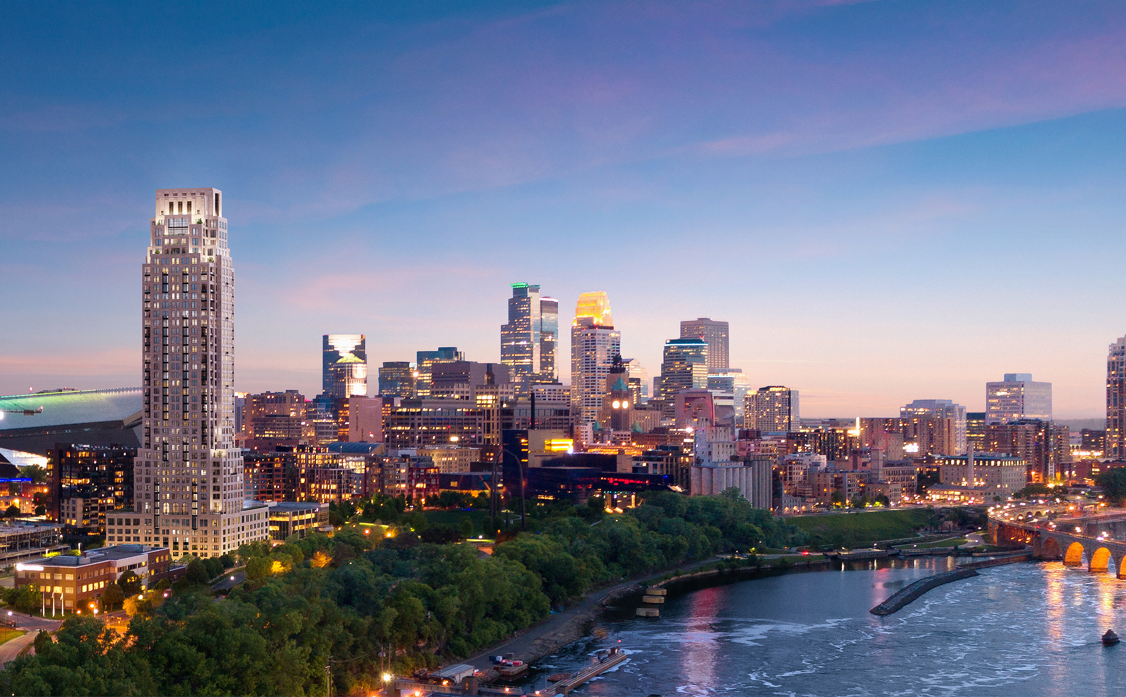 Eleven multifamily tower in the Minneapolis skyline