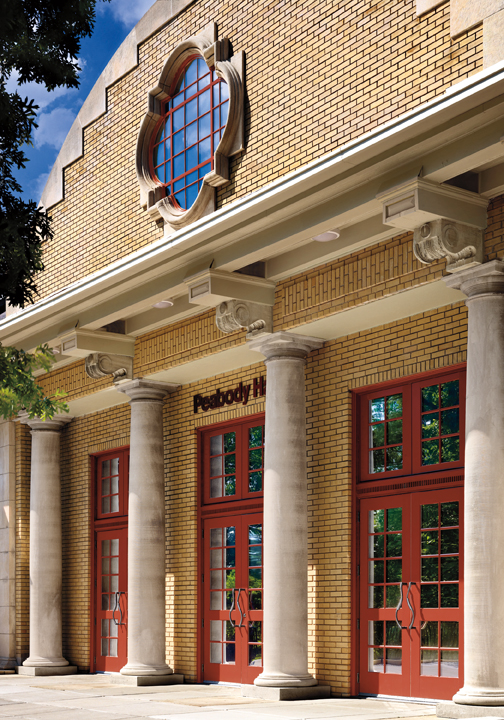 Originally the Elephant House at the St. Louis Zoo, Peabody Hall was renovated i