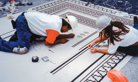 Decorative concrete is growing in popularity for both interior and exterior appl