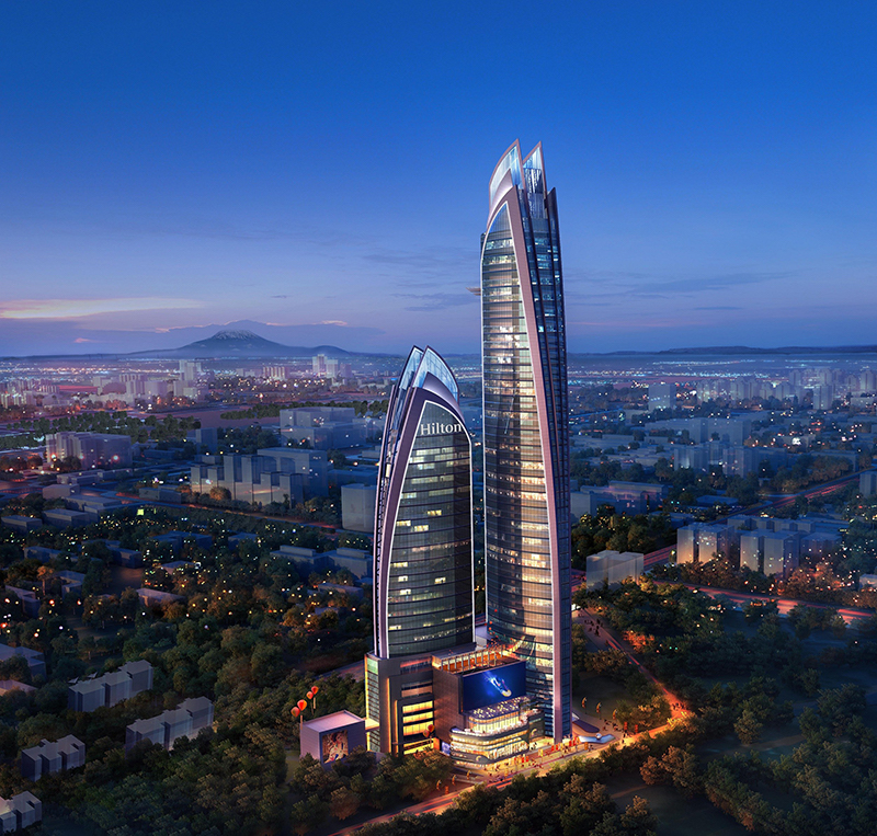 Pinnacle Towers complex rendering