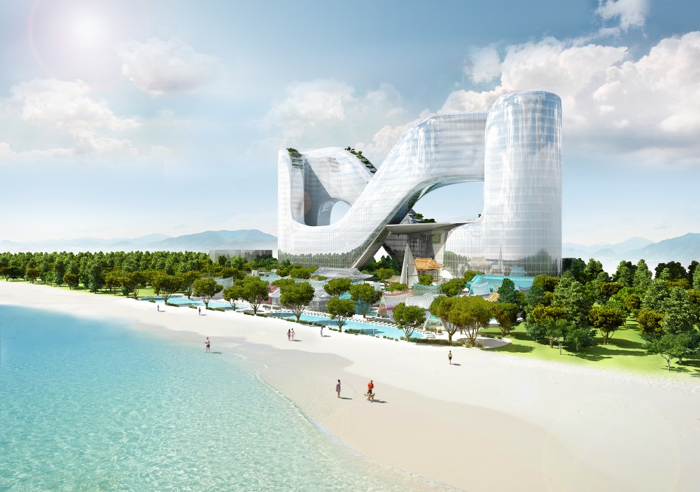 Figure-eight shaped hotel to open around PyeongChang 2018 Winter Olympics Facility