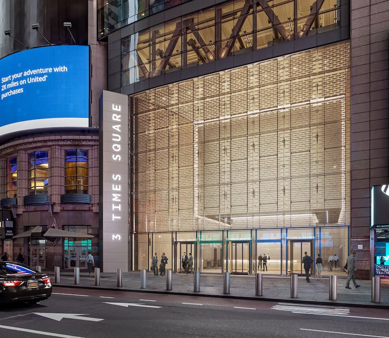 3 Times Square reimagined lobby