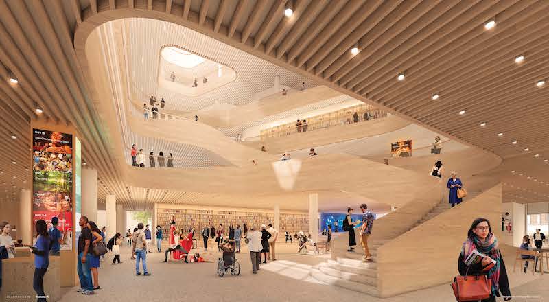 Main Library entrance atrium