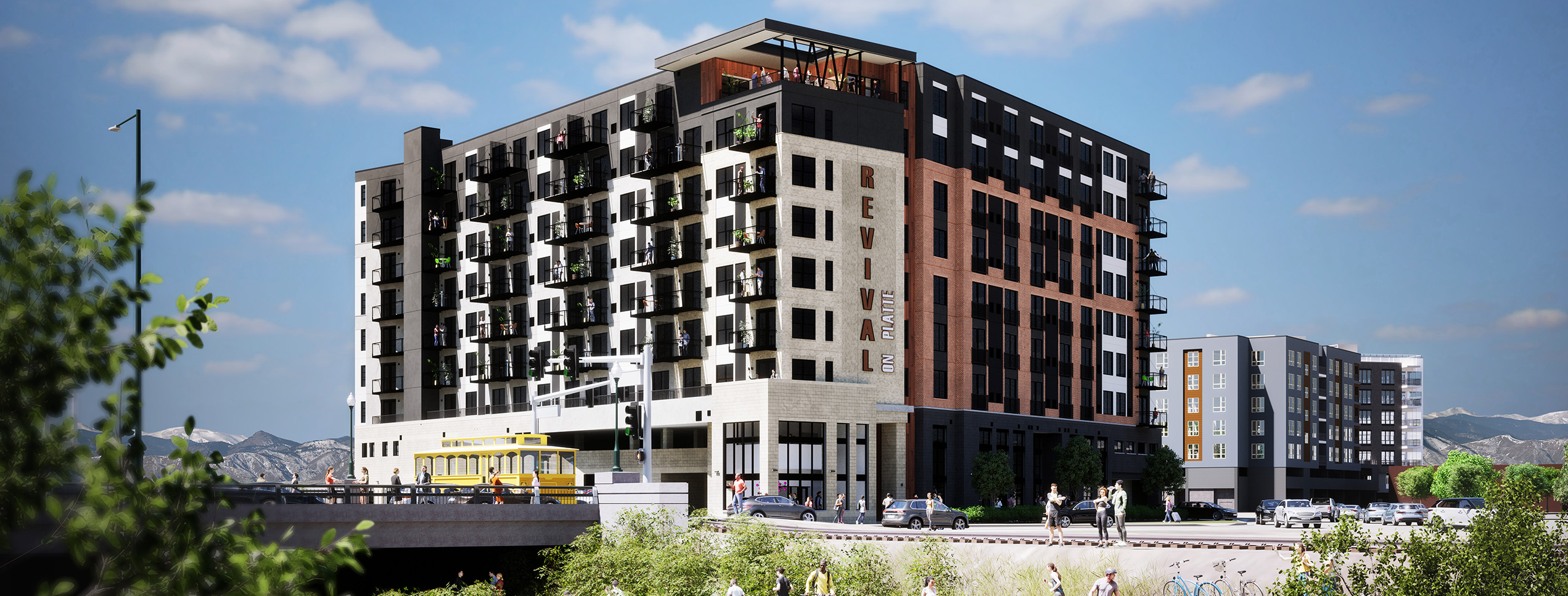 A prefab multifamily housing project will deliver 200 new apartments near downtown Denver