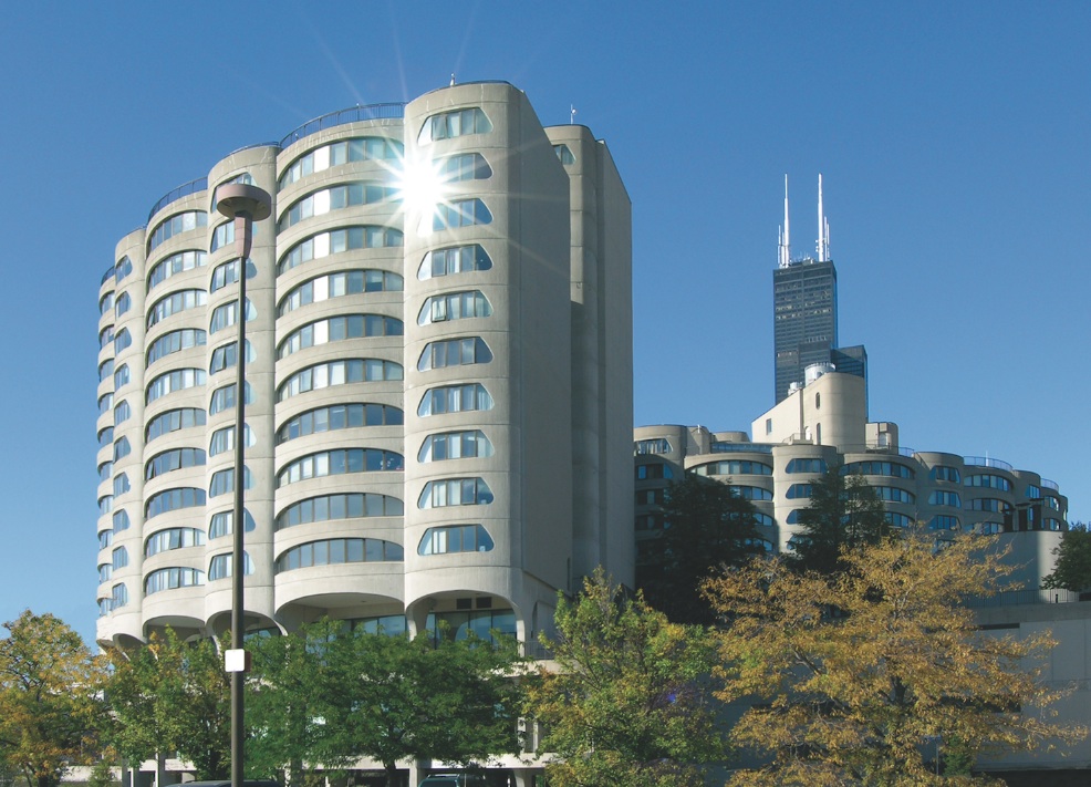 A efficient cooling system that draws water from the Chicago River was one of th