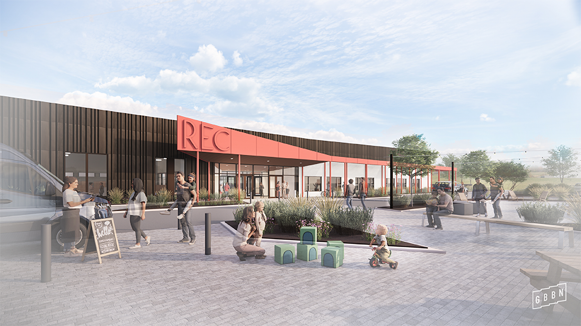 Adaptive reuse of big box store rendering