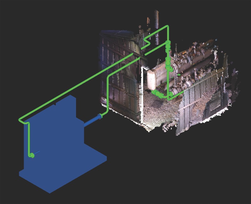 Scan of a fuel gas preheater