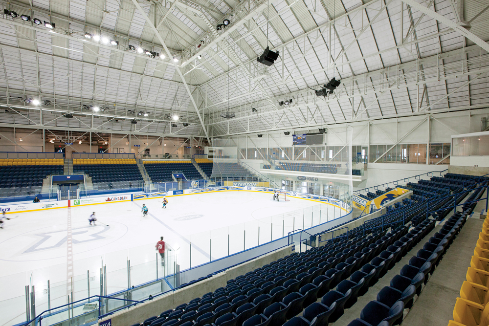 This photo depicts the athletic center project after construction. The $60 milli