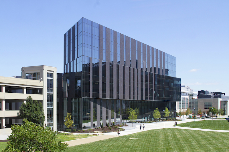 The exterior of the new Recreation and Student Center