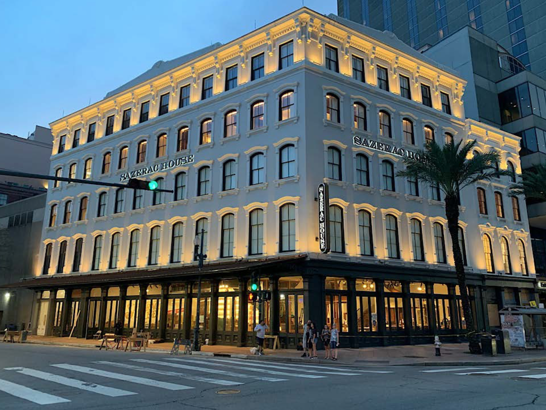 Sazerac House, home of the official cocktail of the city of New Orleans.