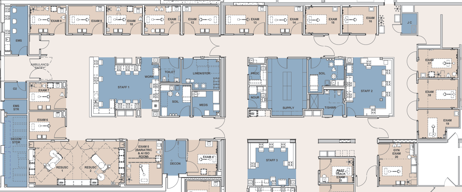 Shepley Bulfinch develops elegant design solution to address behavioral issues in emergency departments