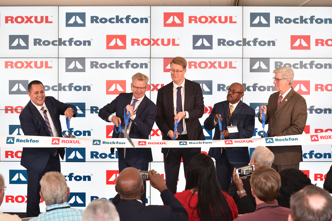 Rockfon factory in Marshall County, Miss., officially inaugurated