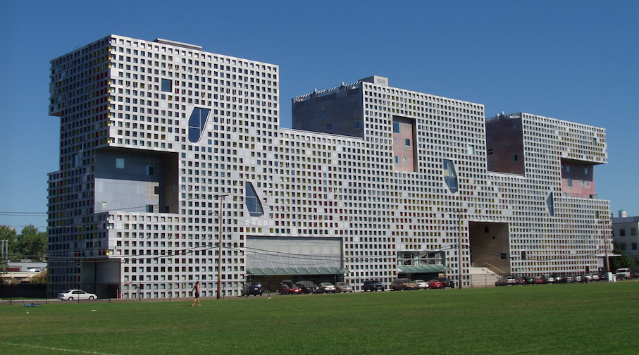 MIT’s Simmons Hall, designed by Steven Holl