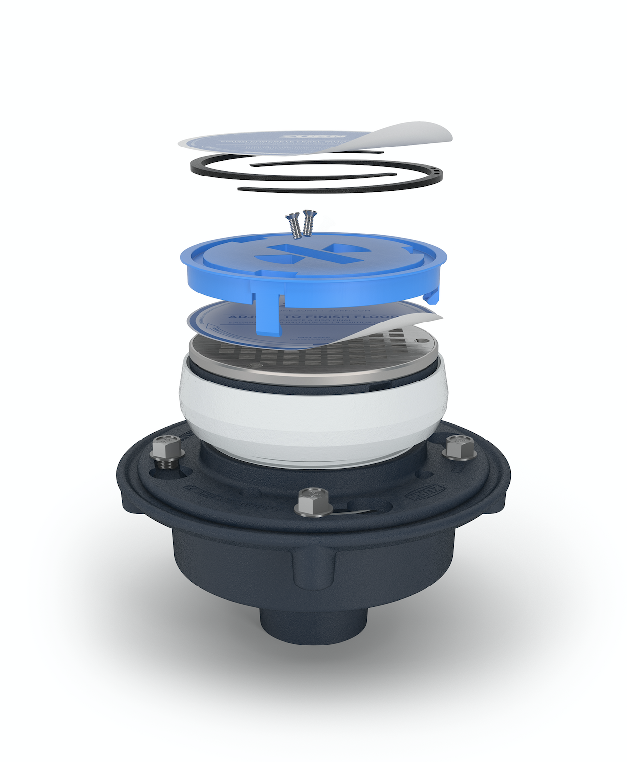 Breakdown of Zurn's EZ1 drainage system