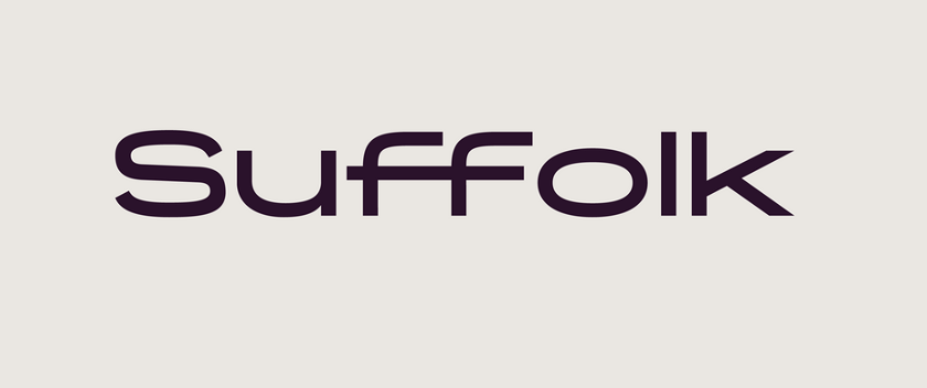 New Suffolk wordmark