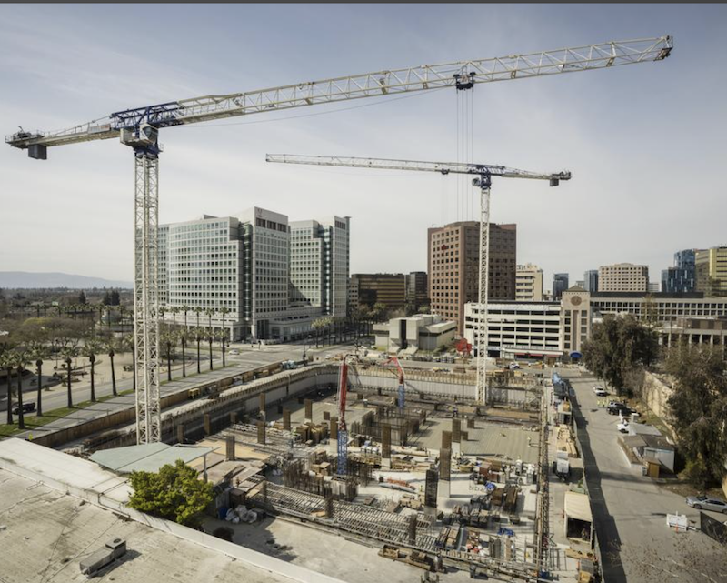 Jobsite of 200 Park in San Jose, Calif.