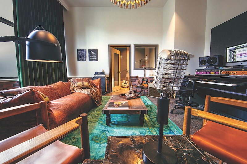 Recording studio at Hutton Hotel