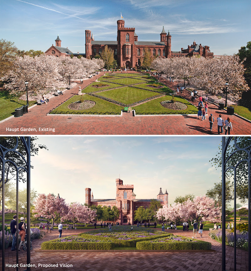 Existing vs proposed smithsonian plan